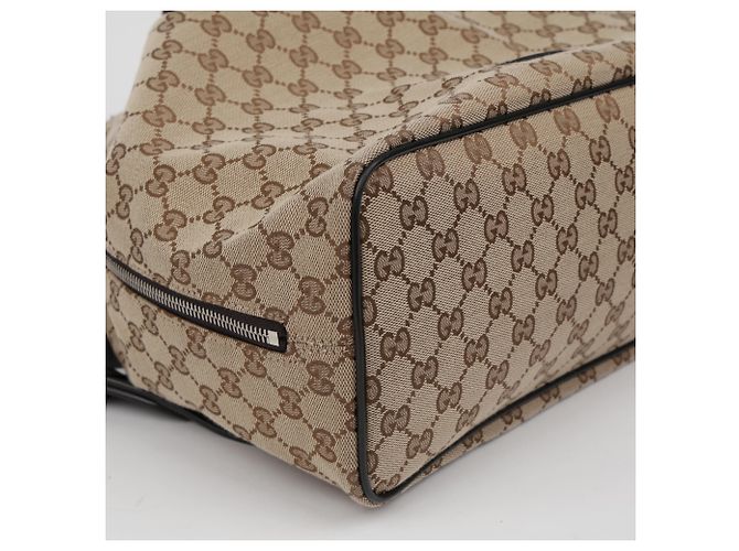 Gucci Jacquard Canvas Drawstring Backpack - view 8
