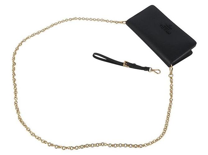 Prada Borsa a tracolla e pochette Monochrome Saffiano Shine Strap - vista 4