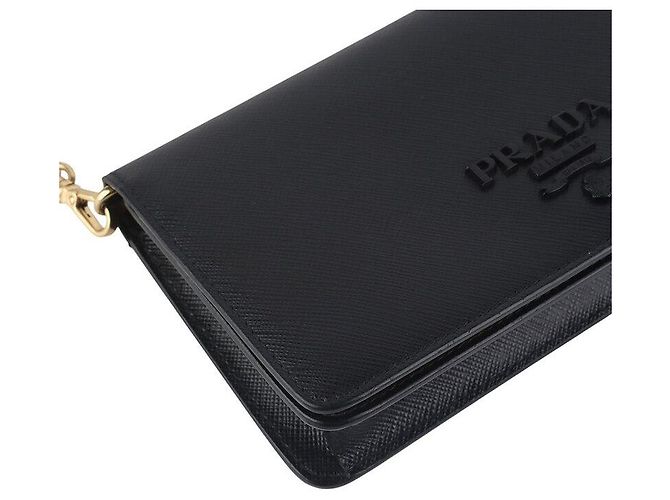 Prada Borsa a tracolla e pochette Monochrome Saffiano Shine Strap - vista 5