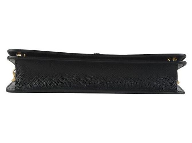 Prada Borsa a tracolla e pochette Monochrome Saffiano Shine Strap - vista 6