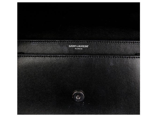 Autre Marque Borsa a Tracolla Sunset Medium in Pelle Liscia con Catena Nero Argento - vista 10
