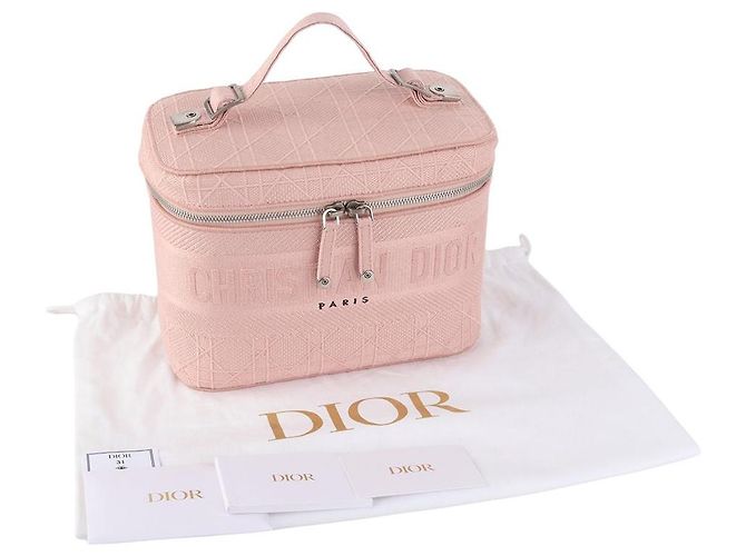 Dior Borsa Vanity da Viaggio con Ricamo Cannage - vista 8