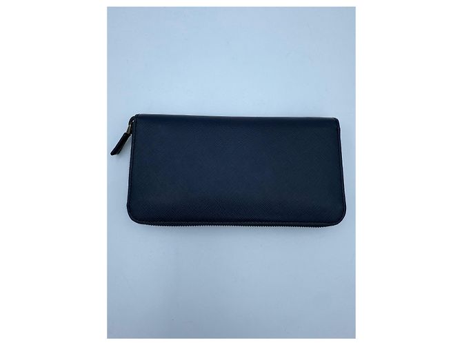 Cartera PRADA Zip en Saffiano azul - vista 6