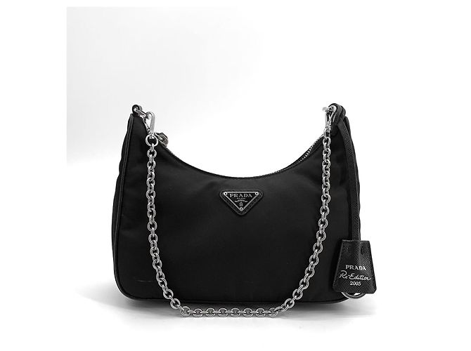 Prada Borsa Hobo Multi Tesuto Re-edition - vista 2