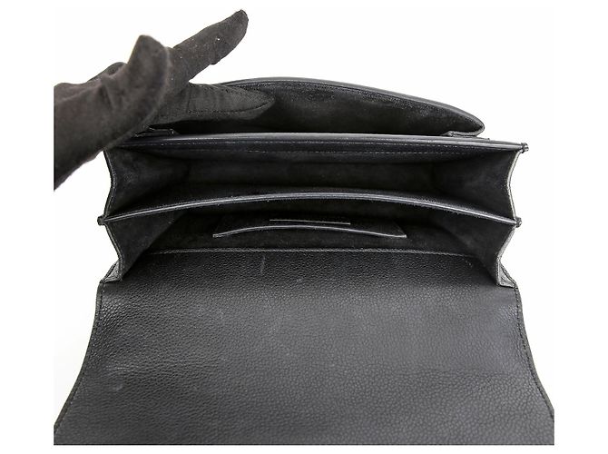 Autre Marque Borsa a tracolla Sunset Medium in pelle liscia con catena Nero Argento - vista 14