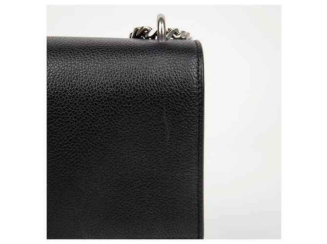 Autre Marque Borsa a tracolla Sunset Medium in pelle liscia con catena Nero Argento - vista 4