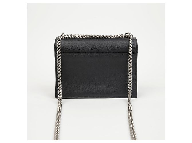 Autre Marque Borsa a tracolla Sunset Medium in pelle liscia con catena Nero Argento - vista 5