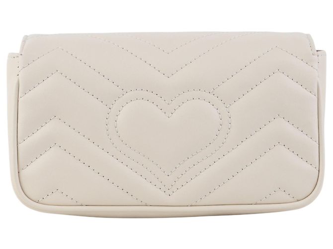 Gucci Borsa a tracolla super mini GG Marmont matelassé - vista 3