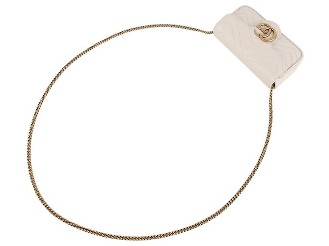 Gucci Borsa a tracolla super mini GG Marmont matelassé - vista 4