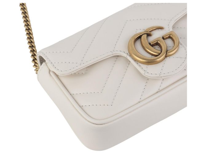 Gucci Borsa a tracolla super mini GG Marmont matelassé - vista 5