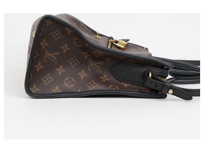 Louis Vuitton Borsa tote e a tracolla in tela Monogram e pelle MM Size Black - vista 10