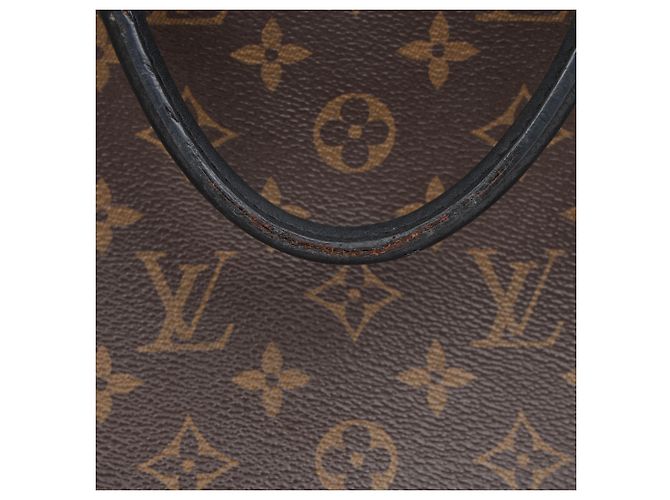 Louis Vuitton Borsa tote e a tracolla in tela Monogram e pelle MM Size Black - vista 22