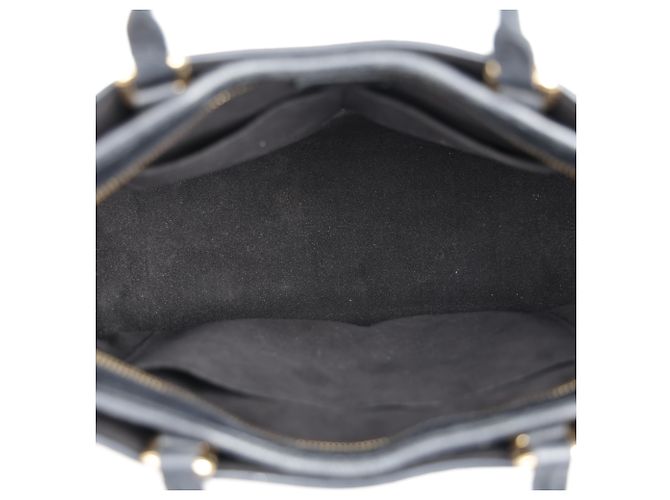 Louis Vuitton Borsa tote e a tracolla in tela Monogram e pelle MM Size Black - vista 29