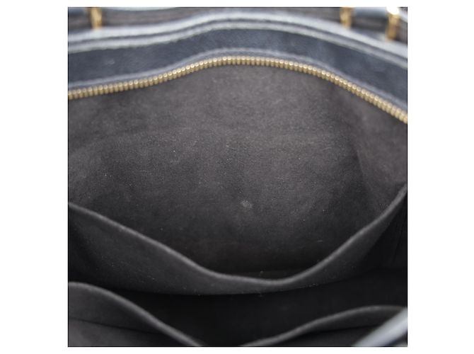 Louis Vuitton Borsa tote e a tracolla in tela Monogram e pelle MM Size Black - vista 32