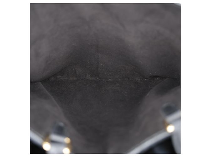 Louis Vuitton Borsa tote e a tracolla in tela Monogram e pelle MM Size Black - vista 34