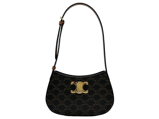 Céline Borsa Tilly Triomphe Canvas Borsa a spalla media Borsa hobo - vista 12