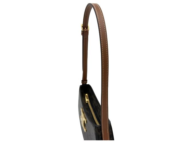 Céline Borsa Tilly Triomphe Canvas Borsa a spalla media Borsa hobo - vista 19