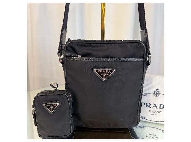 Prada Bolsa de ombro em Re-Nylon e Saffiano - vista 2