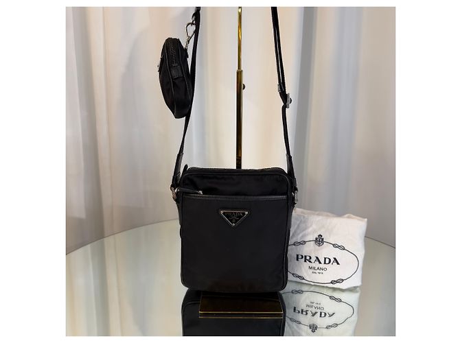 Prada Bolsa de ombro em Re-Nylon e Saffiano - vista 3