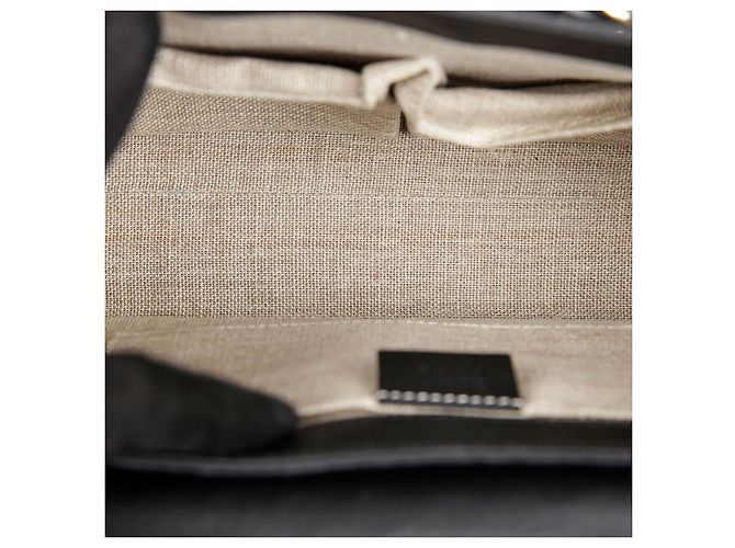Sac à épaule Gucci Emily en cuir marron - vue 10