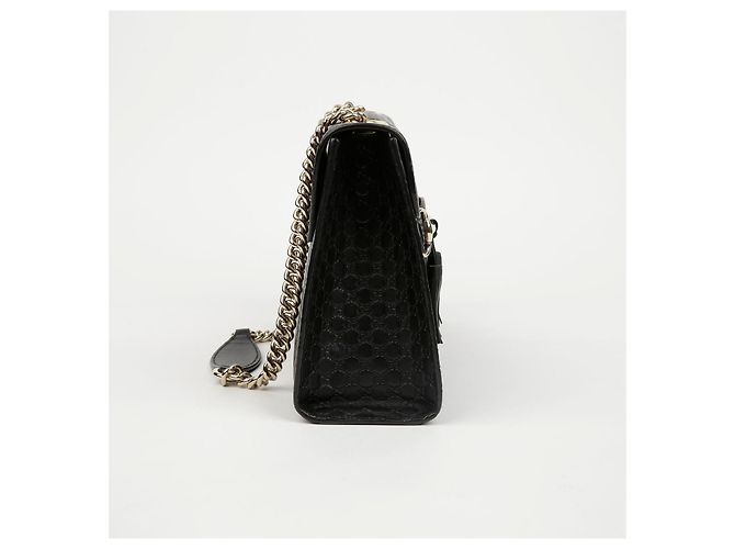 Sac à épaule Gucci Emily en cuir marron - vue 4