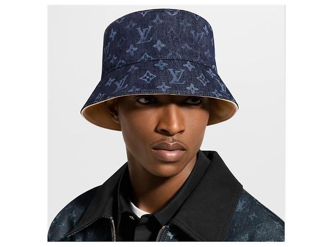 Louis Vuitton Chapéu Bucket Monogram Denim Surplus - vista 7