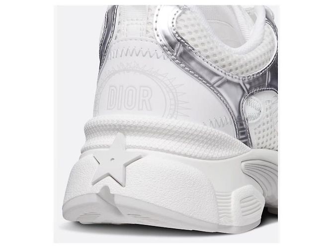 Dior Baskets Chrono White Mesh Silver - vue 6