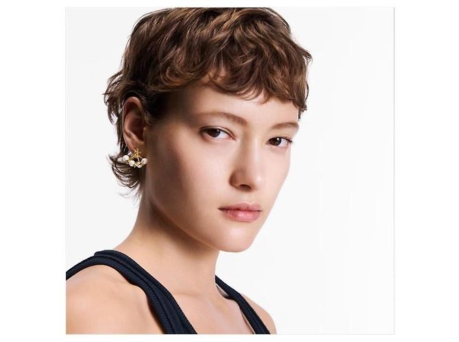 Louis Vuitton Boucles d'oreilles perles Minigram stamp - vue 5