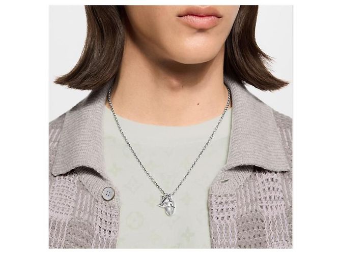 Louis Vuitton Collana con pendente Monogram Flower - vista 4