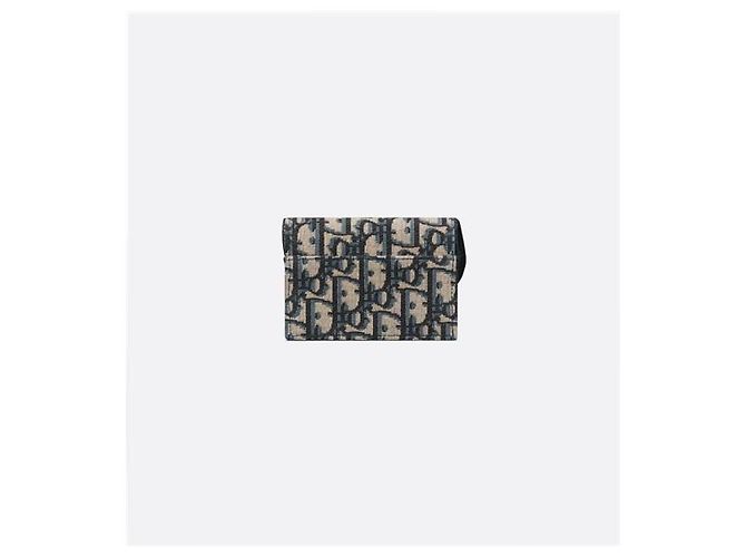 Dior Tarjetero Saddle Bloom Blue Oblique Jacquard - vista 5