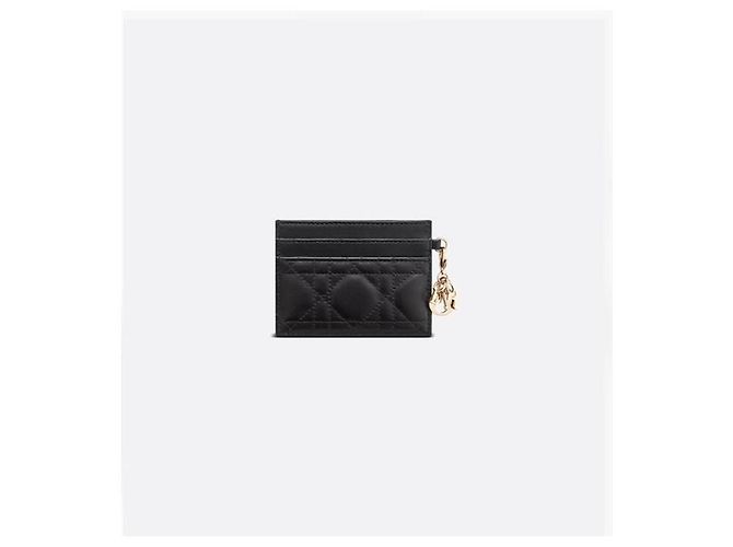 Dior Freesia Kartenetui Black Cannage Lambskin - Ansicht 3