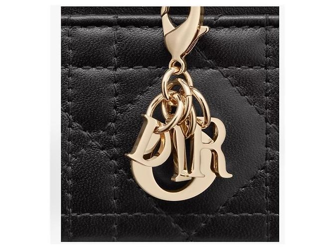 Dior Freesia Kartenetui Black Cannage Lambskin - Ansicht 4