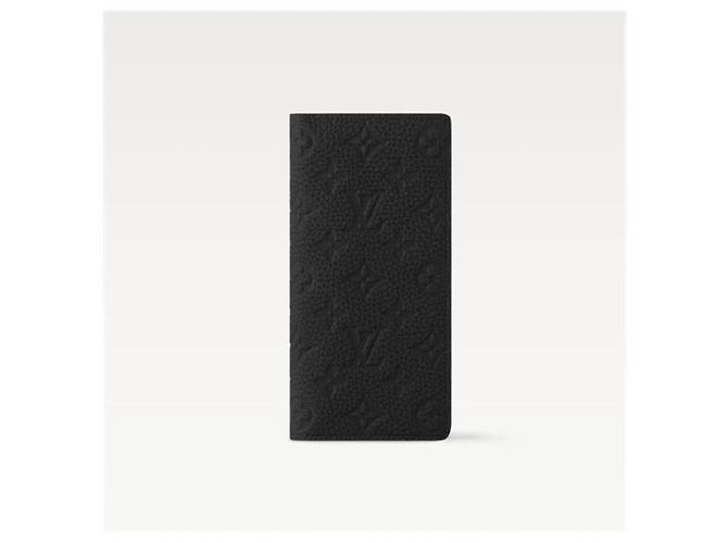 Louis Vuitton Brazza Wallet Black Tullio Leather - view 2