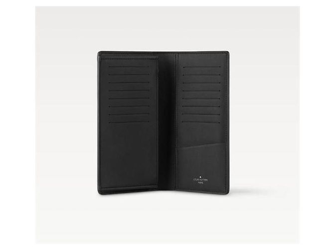 Louis Vuitton Brazza Wallet Black Tullio Leather - view 4