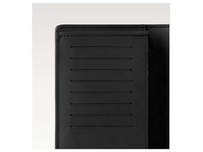 Louis Vuitton Brazza Wallet Black Tullio Leather - view 5