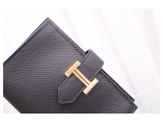 Hermès Beaune Mini Black Gold Geldbörse - Ansicht 3