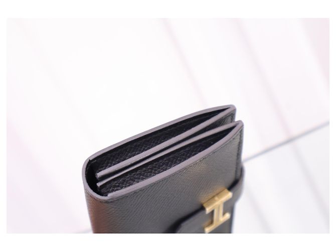Hermès Beaune Mini Black Gold Geldbörse - Ansicht 4