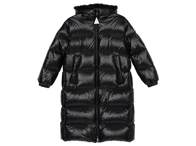 Piumino Lungo Moncler Nero - vista 2