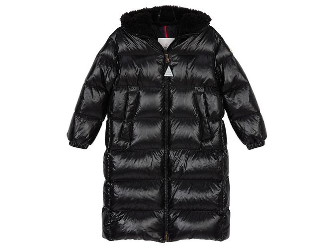 Piumino Lungo Moncler Nero - vista 3