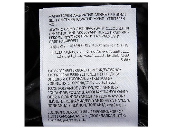 Moncler Steppjacke Schwarz Glänzend - Ansicht 12