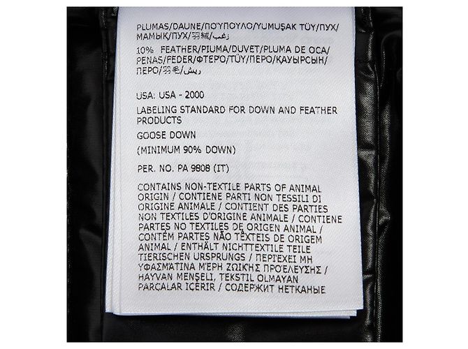 Moncler Steppjacke Schwarz Glänzend - Ansicht 15