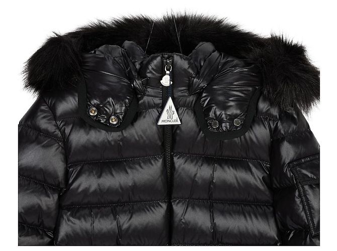 Moncler Steppjacke Schwarz Glänzend - Ansicht 5