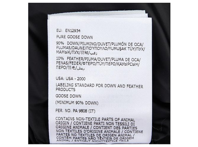 Moncler Long Down Jacket Black - view 12