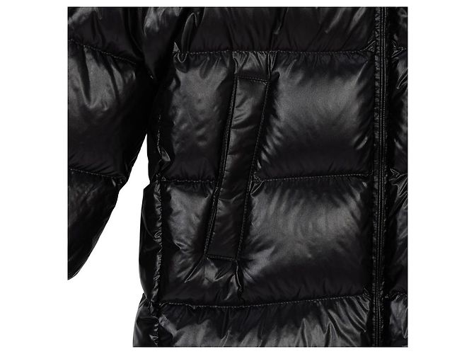 Moncler Long Down Jacket Black - view 7
