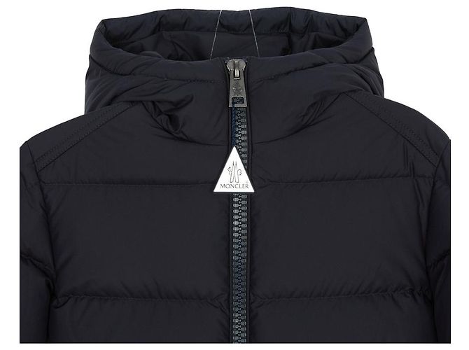 Moncler Kapuzen-Daunenpullover Navy - Ansicht 5
