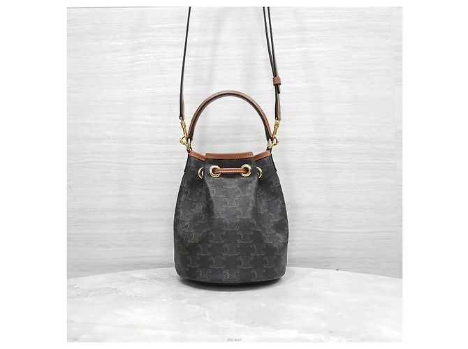 Céline Borsa Secchiello Triomphe Canvas Tin Clara - vista 3