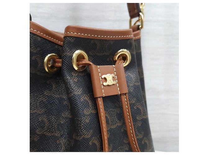 Céline Borsa Secchiello Triomphe Canvas Tin Clara - vista 5