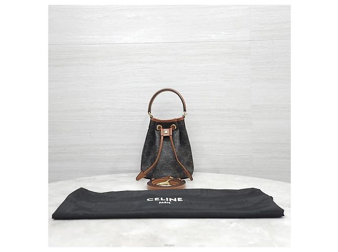 Céline Borsa Secchiello Triomphe Canvas Tin Clara - vista 9
