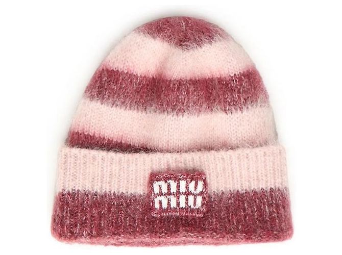 Bonnet en mohair Miu Miu Orange - vue 2