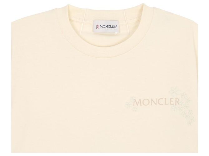Moncler T-shirt a maniche corte in jersey di cotone - vista 4